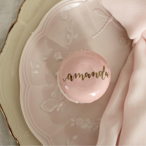 Macaron Ceramic Trinket (set of 4) - Picture 3 of 6